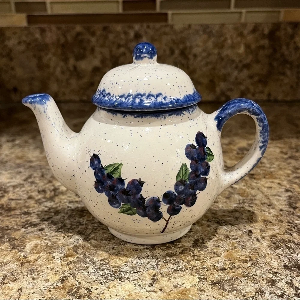 Mini Blueberry Individual Teapot Made in Maine
